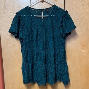 Torrid tiered lace top